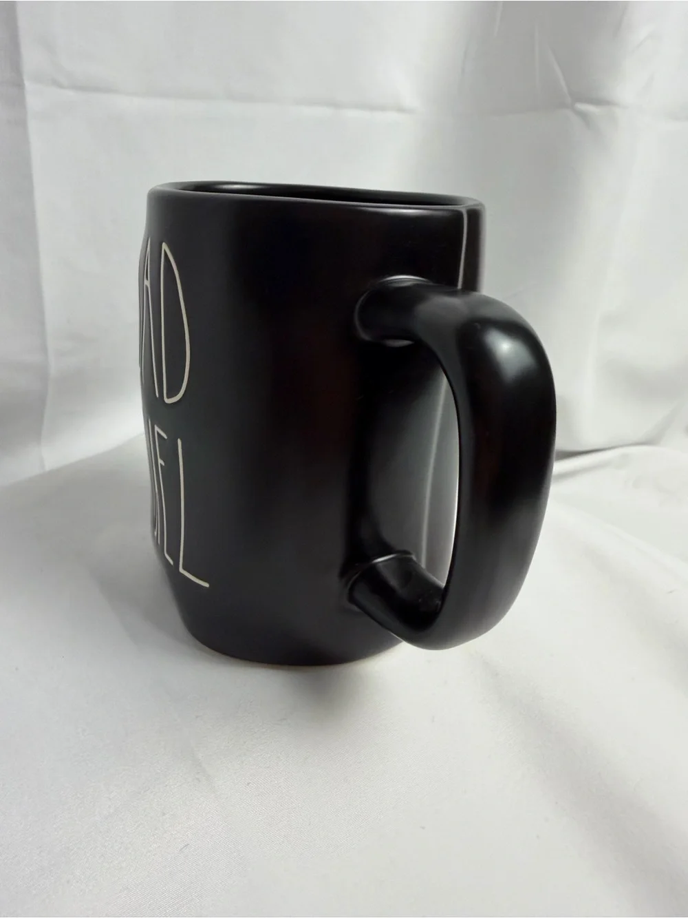 Rae Dunn Artisan Collection DAD FUEL Mug Black/White